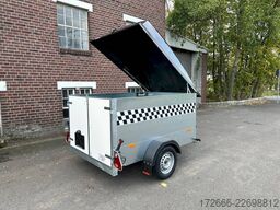 Vezeko KART 2 | SILBER + SCHWARZ 206X150x130CM 750KG KARTANHÄNGER