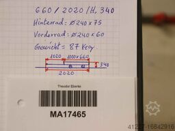 unbekannt 1000/660/H340 mm gefedert