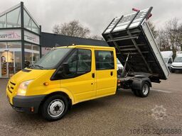 FORD Transit 2,4 D Maxi DoKa 3-Seiten Kipper*Kran*