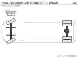 Iveco Daily 35S16 CAR TRANSPORT + WINCH