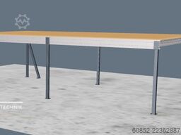 5x10m Lagerbühne , Belastung : 500kg/qm Unterkante: 2,5m , ca. 50qm Systembühne