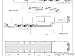 Reistreyler 3 axle semi low loader unused