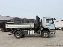 MERCEDES-BENZ Axor 1833 4x4 HAD Dreiseitenkipper mit MGK Kran