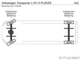 VW Transporter L1H1 5-PLACES