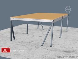 5x10m Lagerbühne , Belastung : 500kg/qm Unterkante: 2,5m , ca. 50qm Systembühne