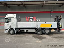 SCANIA R450 6x2 LL Pritsche FASSI 155 LK Lenk/Lift