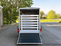 Vezeko VT 2700 ALUBODEN | RAMPE-/TÜR-KOMBI | TREIBGITTER 320X160X190CM VIEHANHÄNGER | RAMPENGUMMI | LÜFTUNG