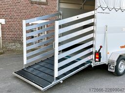 Vezeko VT 2700 ALUBODEN | RAMPE-/TÜR-KOMBI | TREIBGITTER 320X160X190CM VIEHANHÄNGER | RAMPENGUMMI | LÜFTUNG