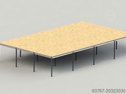 300 m², Traglast: 250 kg/m² Lichte Höhe: 3,0 m | Raster: 5,0 x 5,0