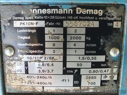 DEMAG / STAHL Kettenzug Demag / Stahl - 14 Stück.