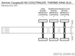 Schmitz Cargobull 3 AS COOLTRAILER, THERMO KING SLXi SPECTRUM D+E...