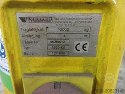 Vetter Kran Drehkran Hallenkran 2000KG AS20 NL 2000Kg 2t L 4m + Kettenzug