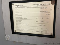 Viessmann 2300 kg/hr + Weishaupt burner Vitomax 200 HS + G8/1-D ZMD