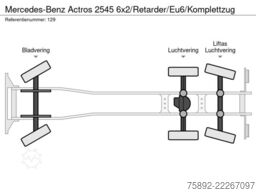 Mercedes-Benz Actros 2545 6x2/Retarder/Eu6/Komplettzug