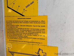 Wecon Jumbo XXL Innen 3090 mm Hubdach Verzinkt