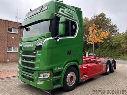 SCANIA S580 V8 MEILLER Abroller  mit Lift+Lenkachse 6x2