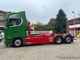 SCANIA S580 V8 MEILLER Abroller mit Lift+Lenkachse 6x2