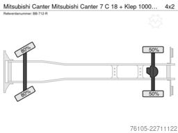 Mitsubishi Canter Mitsubishi Canter 7 C 18 + Klep 1000kg E...