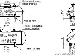 LPG / GAS GASTANK 2280 LITER (1000 KG)