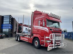 Scania R730 Woodtransport / 6x4 / Hiab Crane / Retarde...