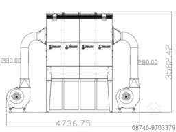 Holzing RLA 450 VIBER Power 13450 m3/h