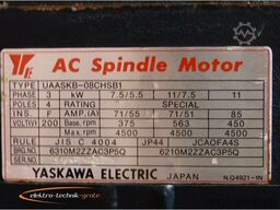 Yaskawa UAASKB-08CHSB1 AC Spindle Motor