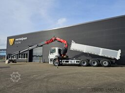 DAF CF 530 8x4-4 / FASSI 27.5 t/m CRANE + TIPPER