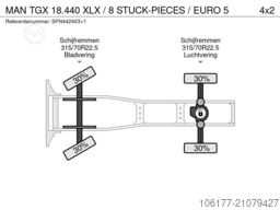 MAN TGX 18.440 XLX /  8 STUCK-PIECES / EURO 5