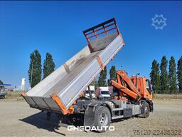 IVECO AD190D42 - CASSONE RIB. TRILATERALE CON GRU DIETRO CABINA