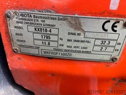Kubota KX018-4 graafmachine