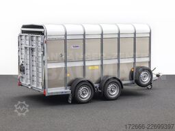 Ifor Williams TA510G | 12x6 | RAMPE-/TÜR-KOMBI 372X178X183CM VIEHANHÄNGER | 2X LÜFTUNG