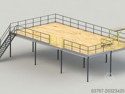 300 m², Traglast: 350 kg/m² Lichte Höhe: 3,0 m | Raster: 5 x 5 m