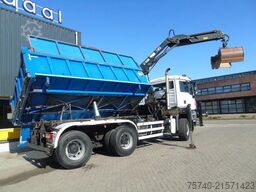 MAN TGX + 6x6 + HIAB 166 E3 HIPRO + 3SIDE TIPPER