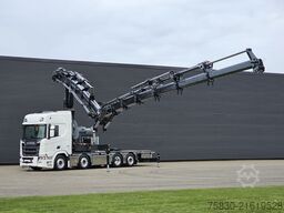 Scania R590 V8 / 8x2 / HMF 9520 + JIB + LIER / TREKKER...