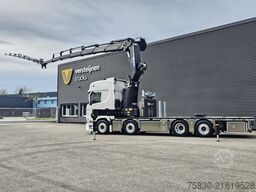 Scania R590 V8 / 8x2 / HMF 9520 + JIB + LIER / TREKKER...