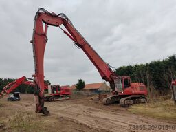 Liebherr R 954 B with long demolition boom (28m), standard boom and bucket