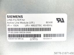 Siemens 6SL3000-0BE28-0AA0 Netzfilter Version: A SN: 05231 --
