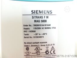 Siemens 7ME6910-1AA10-1AA0 SITRANS F M MAG 5000 SN N1E9240074 -!-