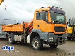 MAN 18.360 TGS 4x4, Kran Palfinger PK8501, Funk, AHK