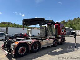 Scania G490 8x2*6, Hooklift + Crane PK34002, 2015