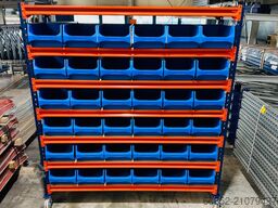 Kommissionierwagen Regalwagen Rollwagen inkl. 36 x Sichtlagerkiste