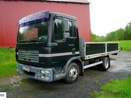 MAN TGL 8.240 4x2 flatbed truck w / aluminum box