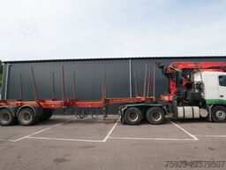 Volvo FH 460 6x4 combi with Palfinger SRX 47 crane an...