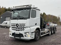 MERCEDES-BENZ Arocs 3253 8x4 Abrollkipper Kran Palfinger 37002
