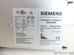 Siemens SITRANS F C MASS 6000 FDK:083H0204 SN 134835N324