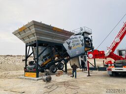 FABO Mobile Concrete Batching Plant 60 m3/h Mobile Concrete Batching Plant