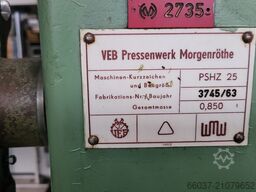 VEB Pressenwerk Morgenröthe PSGZ 25