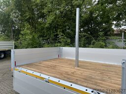 Möslein THT 11- G 6,2  Tandem Pritsche- Tieflader mit Rungentaschen