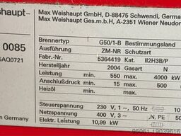 WEISHAUPT G50/1-B  4000kw G50/1-B 4000kw