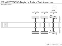 VS MONT VSAT02  -Belgische Trailer - Truck transporter